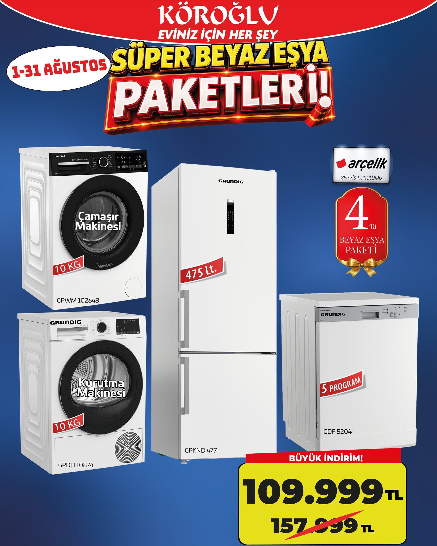 Grundig Beyaz Eşya Paketi Main image