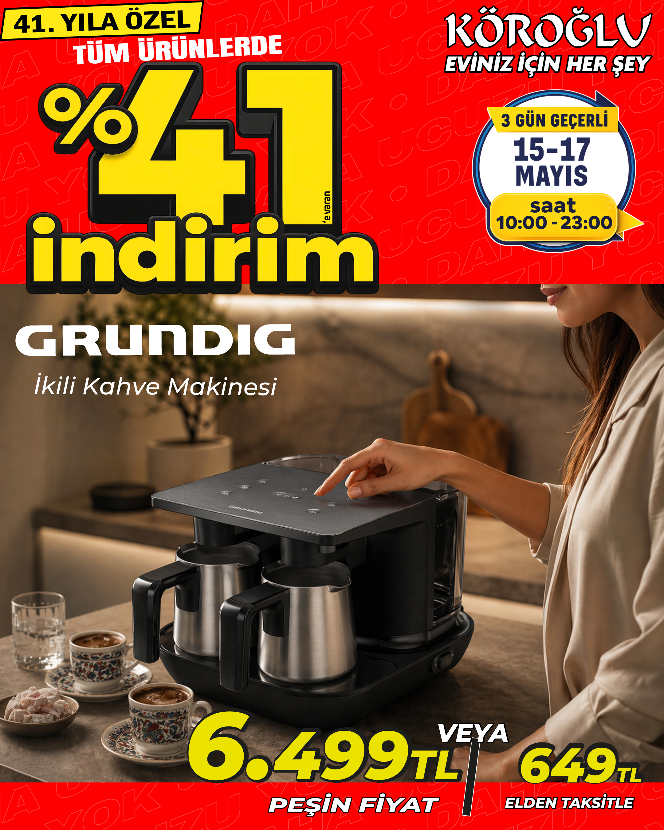 Grundig İkili Kahve Makinesi Main image