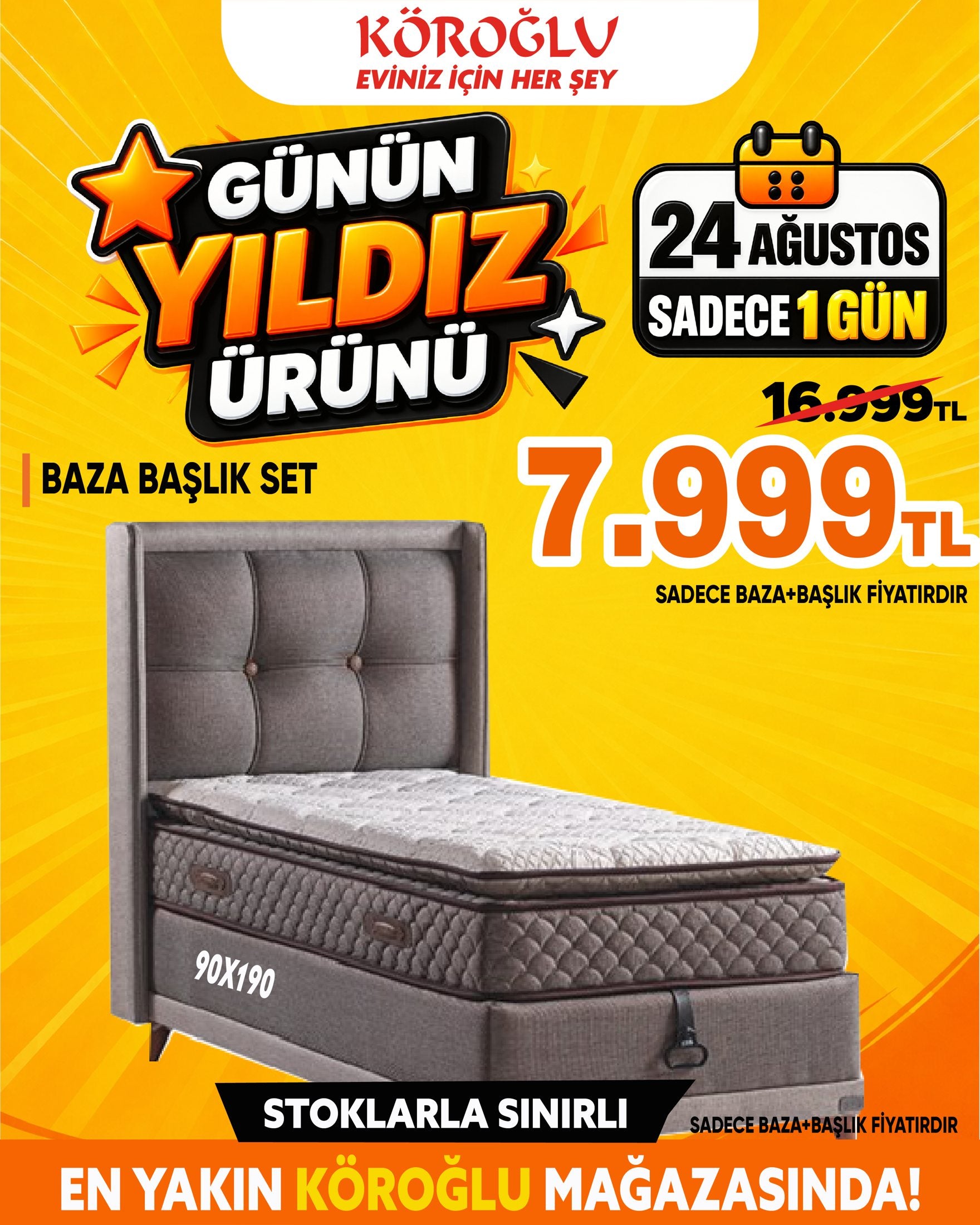 Baza Başlık Set 90x190 Main image