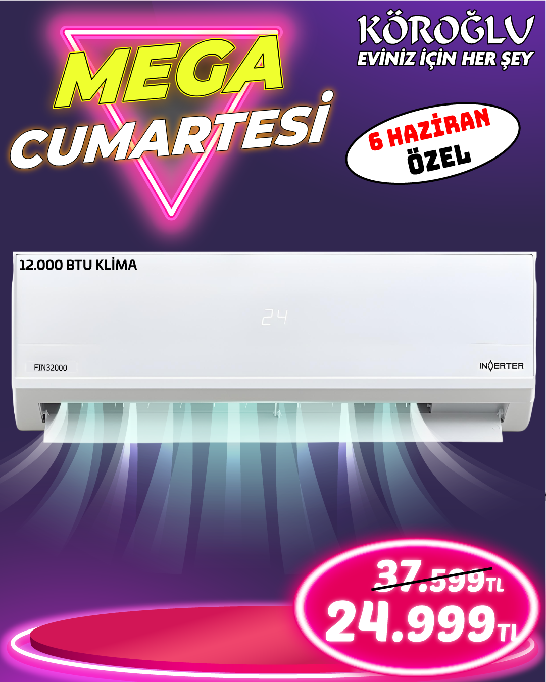 Fin32000 12000 Btu Klima