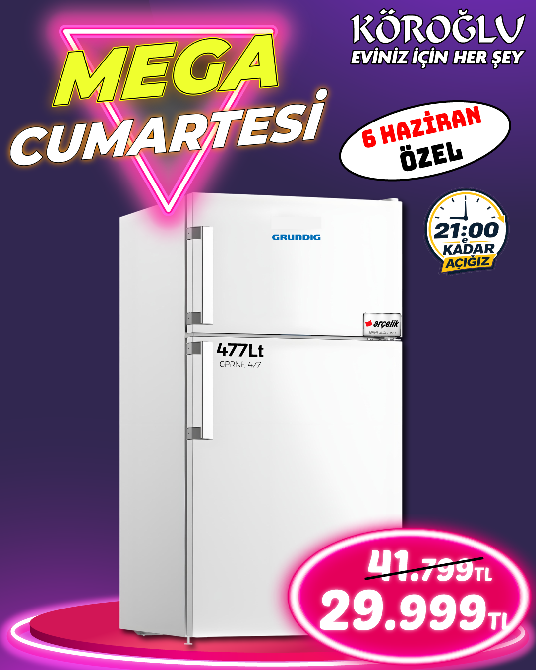 Grundig GPRNE 477 Buzdolabı