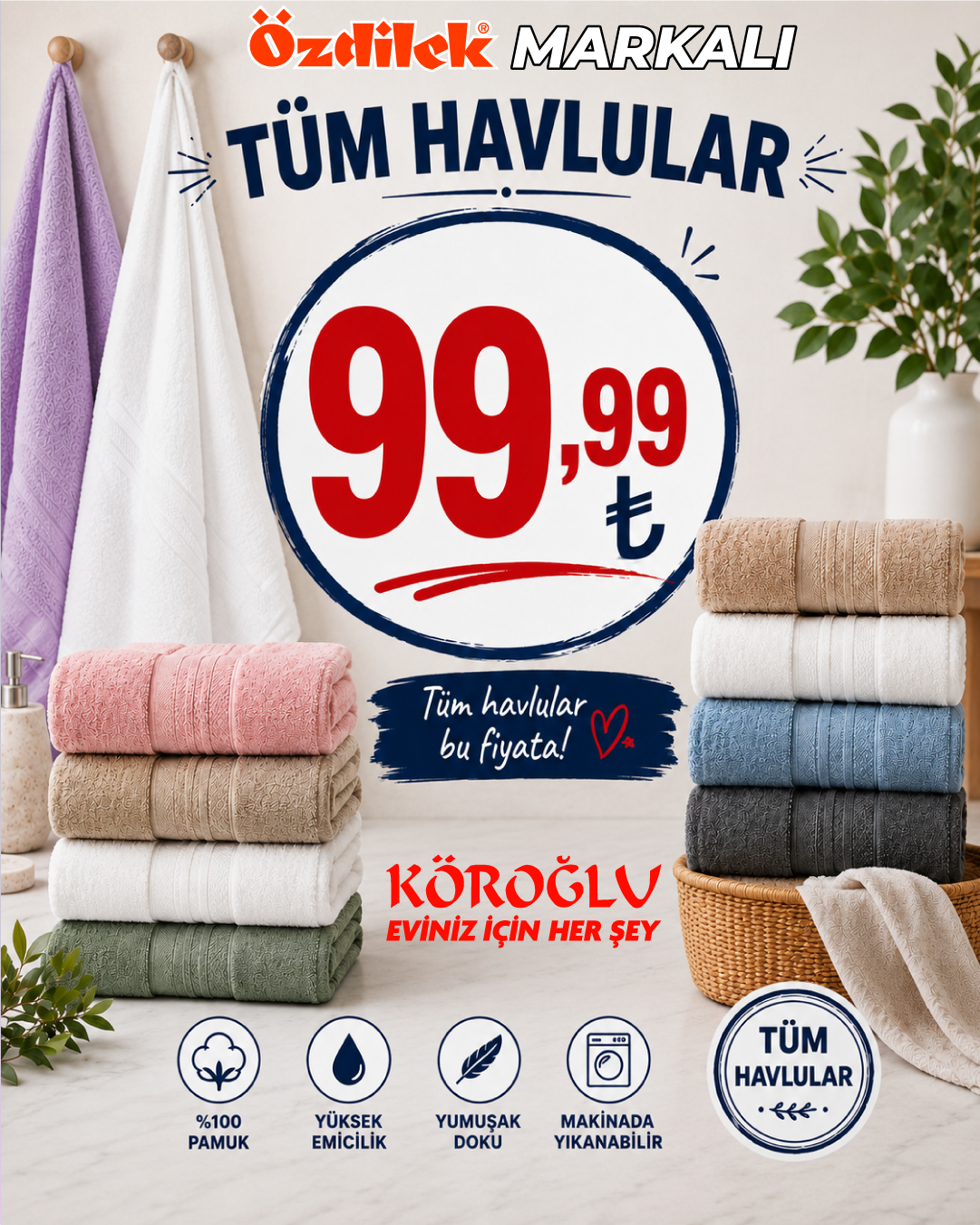 Ozdilek Markali Tum Havlular