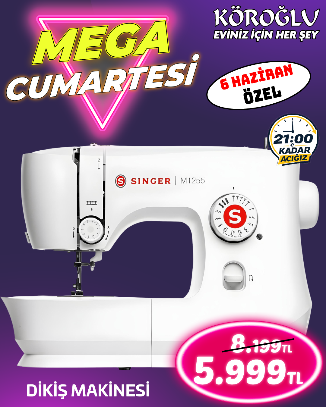 Singer M1255 Dikiş Makinesi