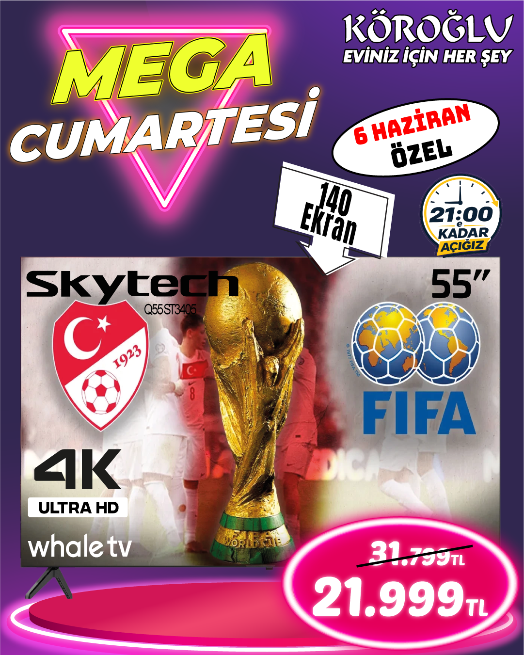 Skytech Q55ST3405 55 İnç Whale Tv Main image