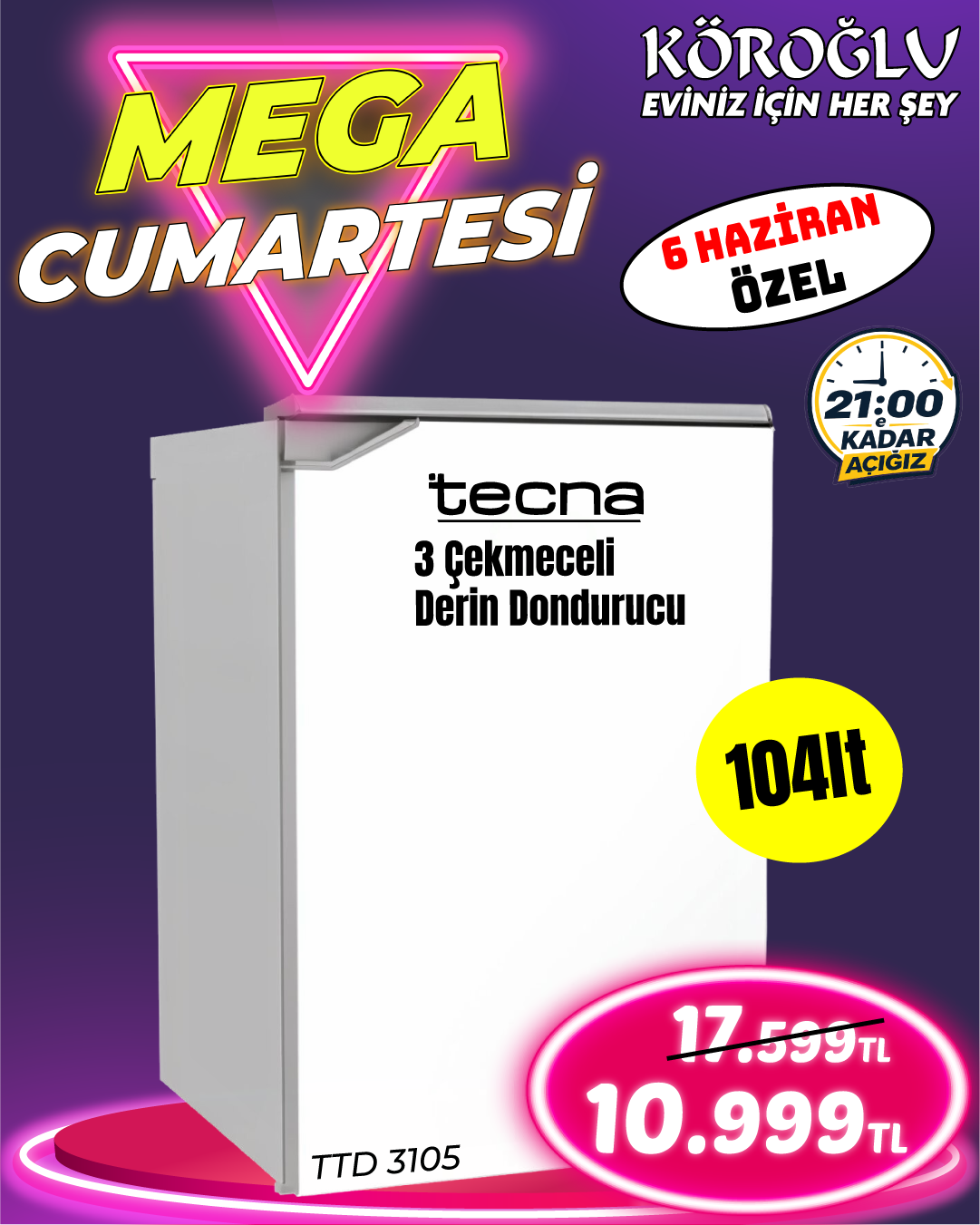 Tecna TTD3105 Derin Dondurucu Main image