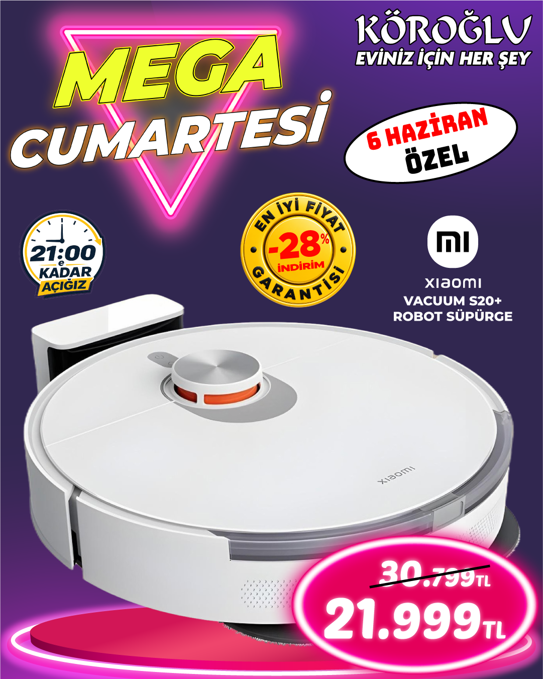 Xiaomi Vacuum S20 Plus Robot Süpürge Main image