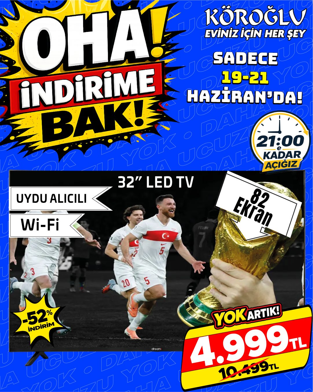 32 İnç LED TV Uydu Alıcılı Wi-Fi Main image