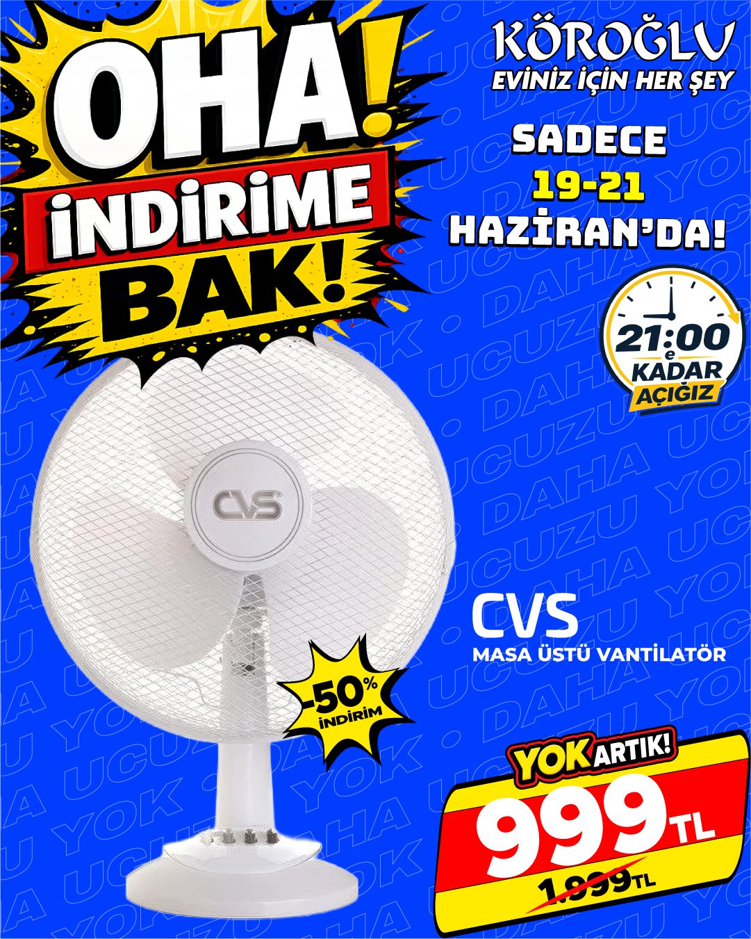 CVS Masa Üstü Vantilatör Main image