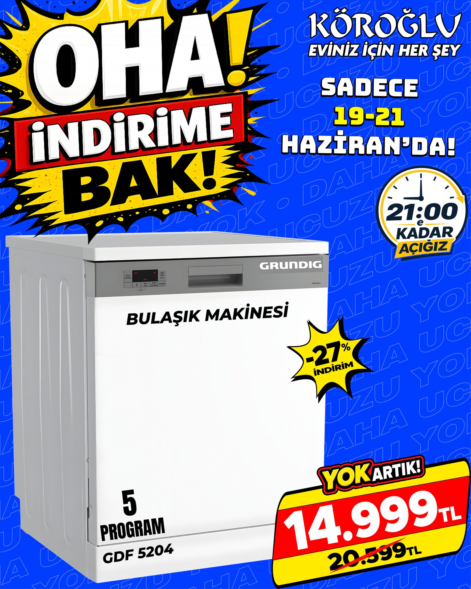 Grundig GDF 5204 Bulaşık Makinesi