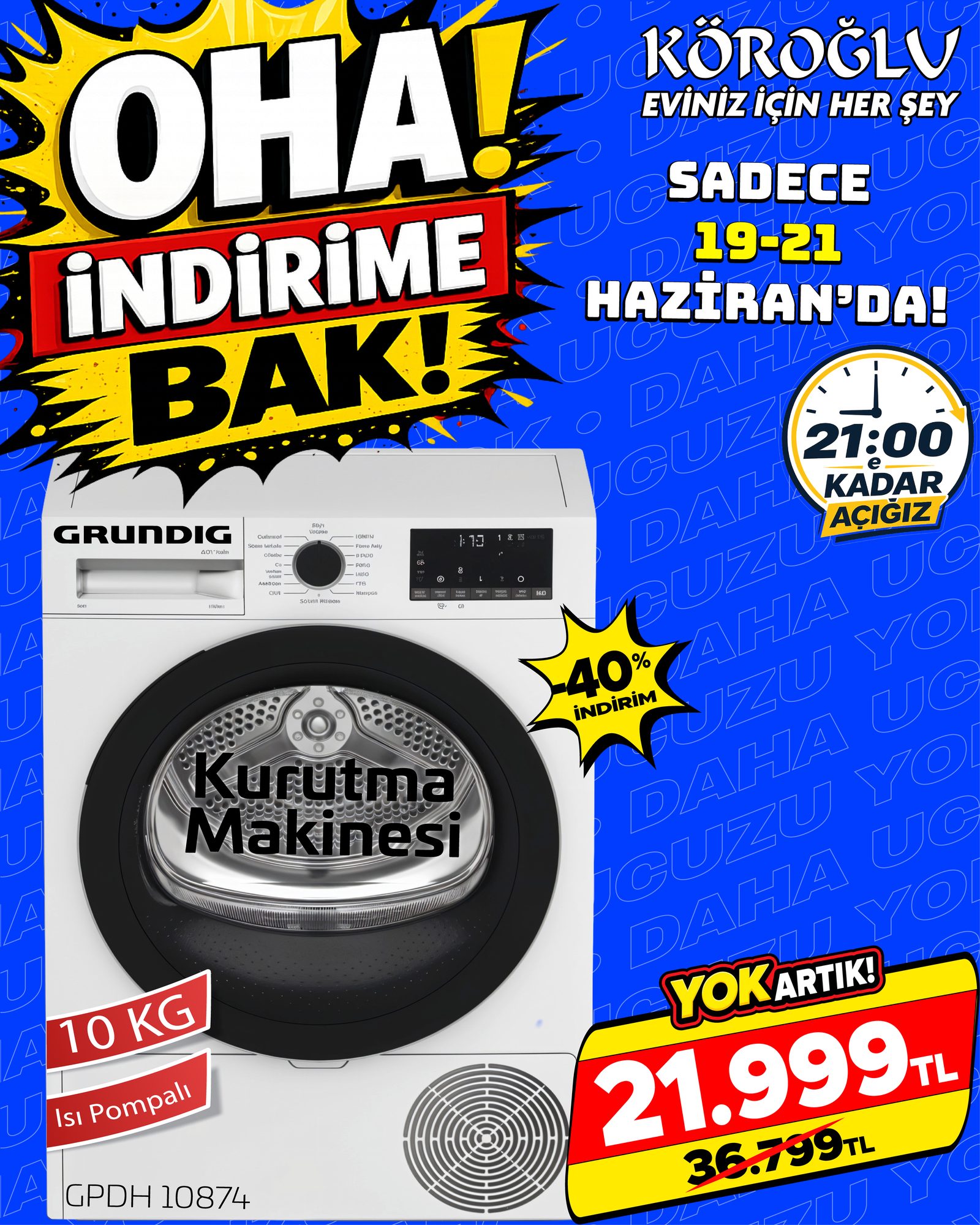 Grundig GPDH 10874 Kurutma Makinesi Main image