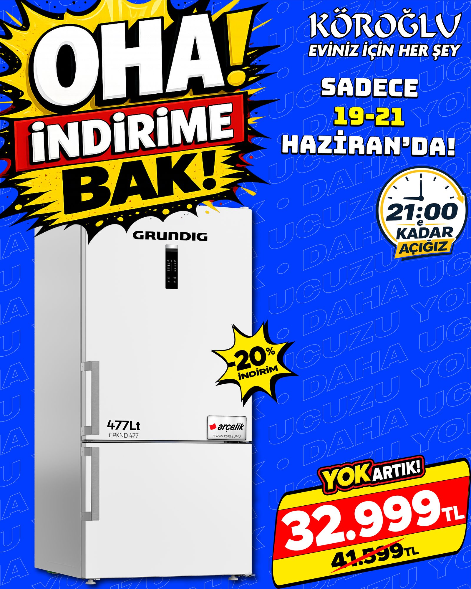 Grundig GPKND 477 Buzdolabı