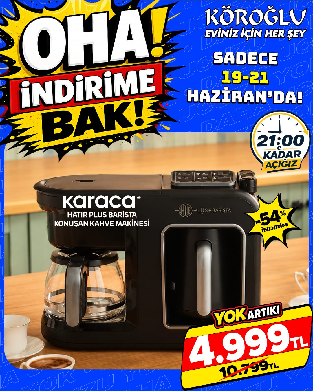 Karaca Hatır Plus Barista Konuşan Kahve Makinesi