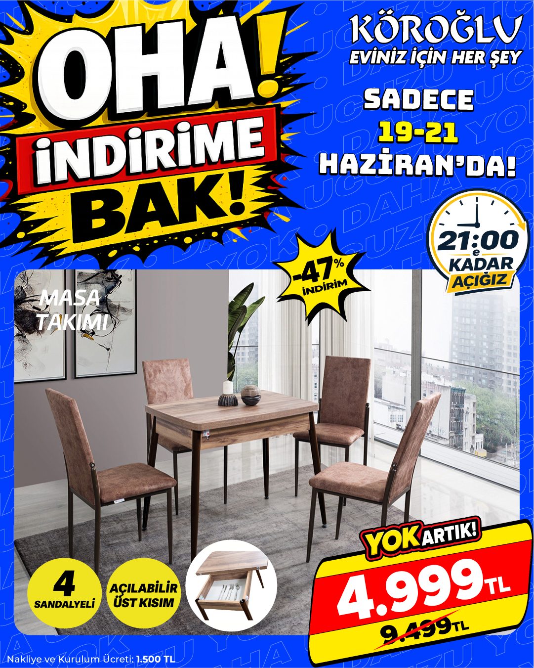 Masa Takımı 4 Sandalyeli Main image