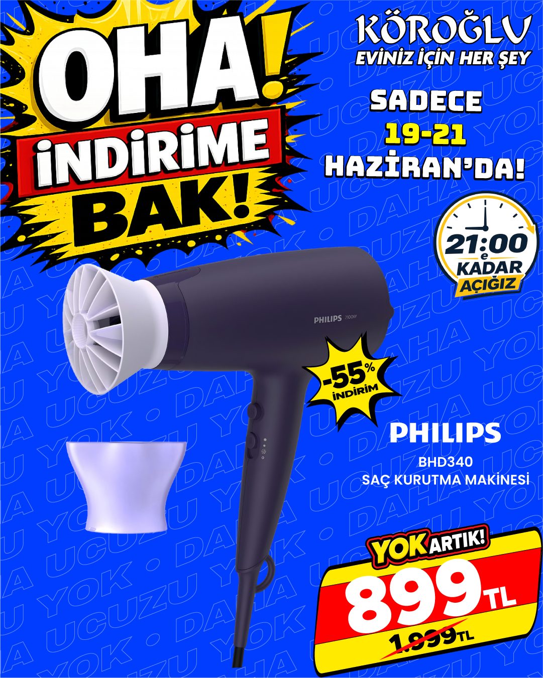Philips BHD340 Saç Kurutma Makinesi Main image