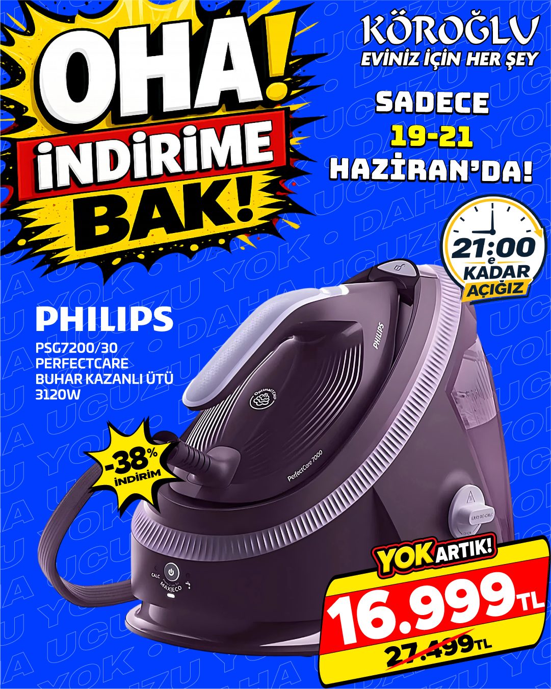 Philips PSG7200/30 PerfectCare Buhar Kazanlı Ütü Main image