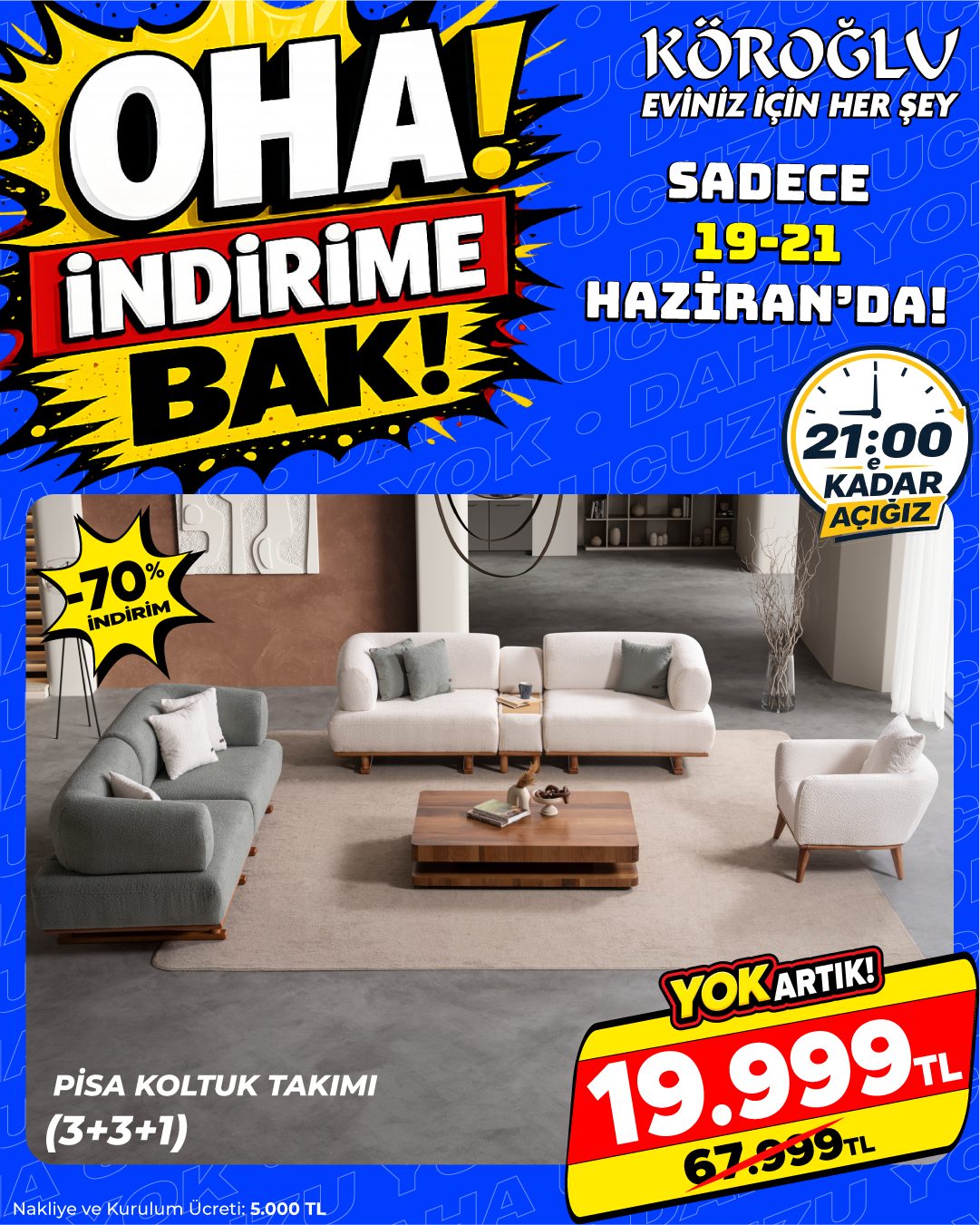 Pisa Koltuk Takımı 3-3-1