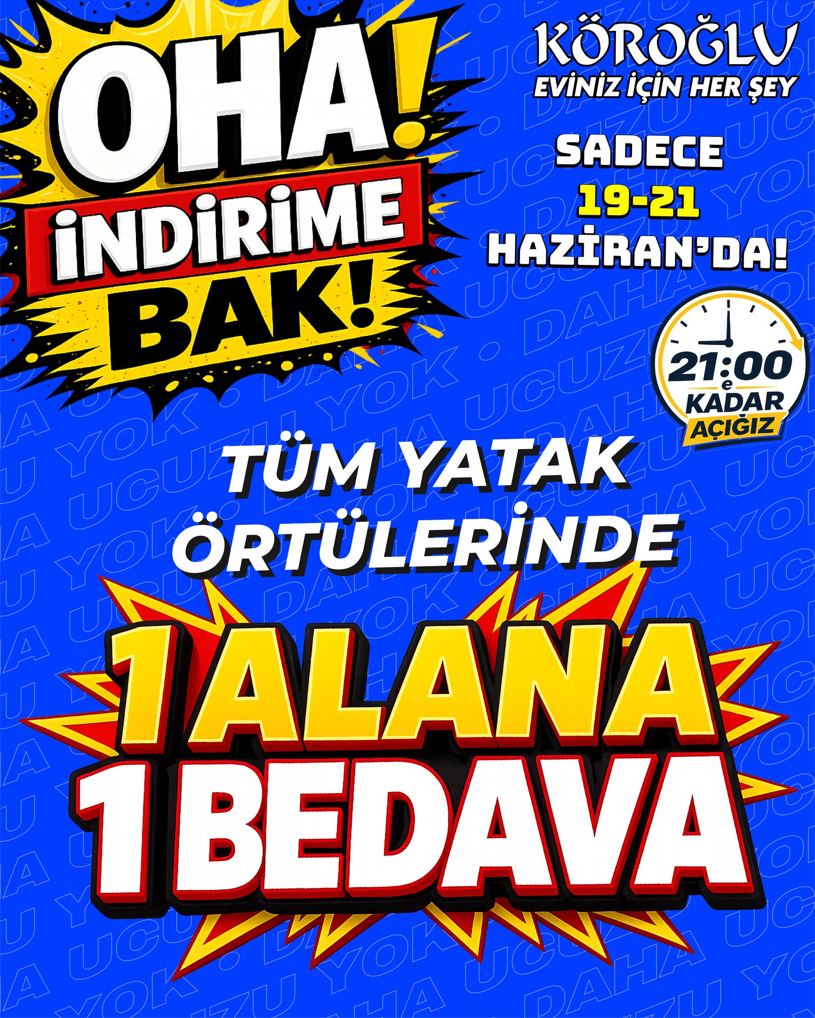 Tüm Yatak Örtülerinde 1 Alana 1 Bedava Main image