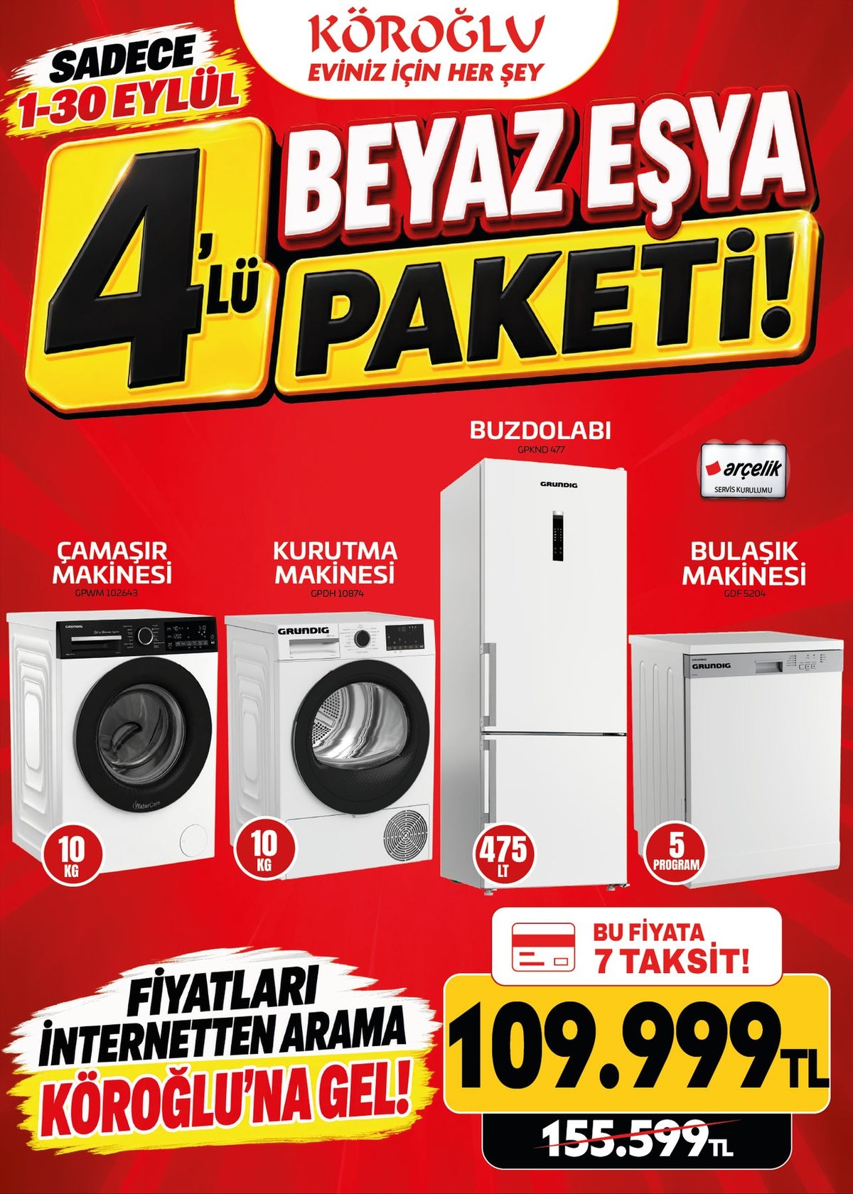 Beyaz Eşya Paketi 4'lü Model 3