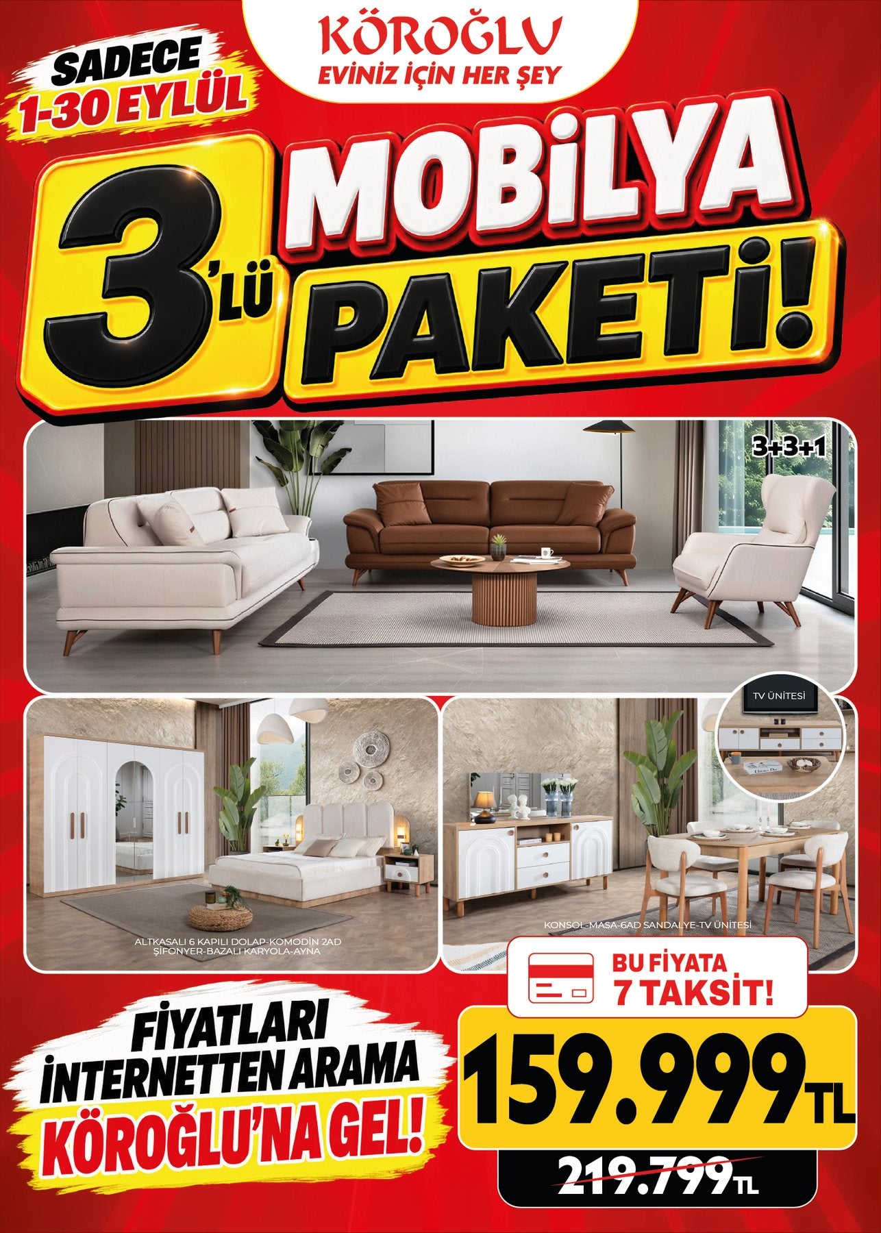 Mobilya Paketi 3'lü Model 2 Main image