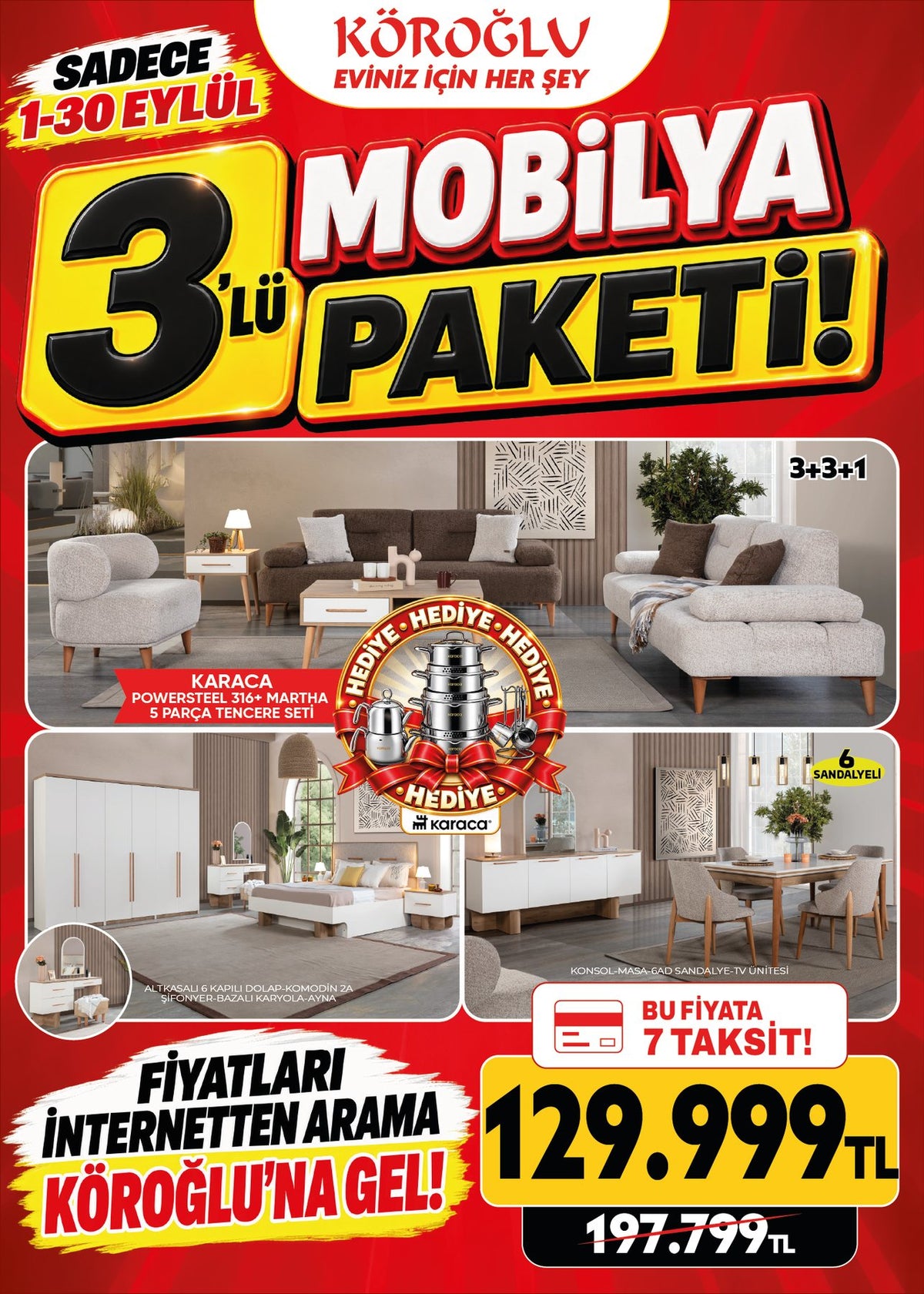 Mobilya Paketi 3'lü Model 3