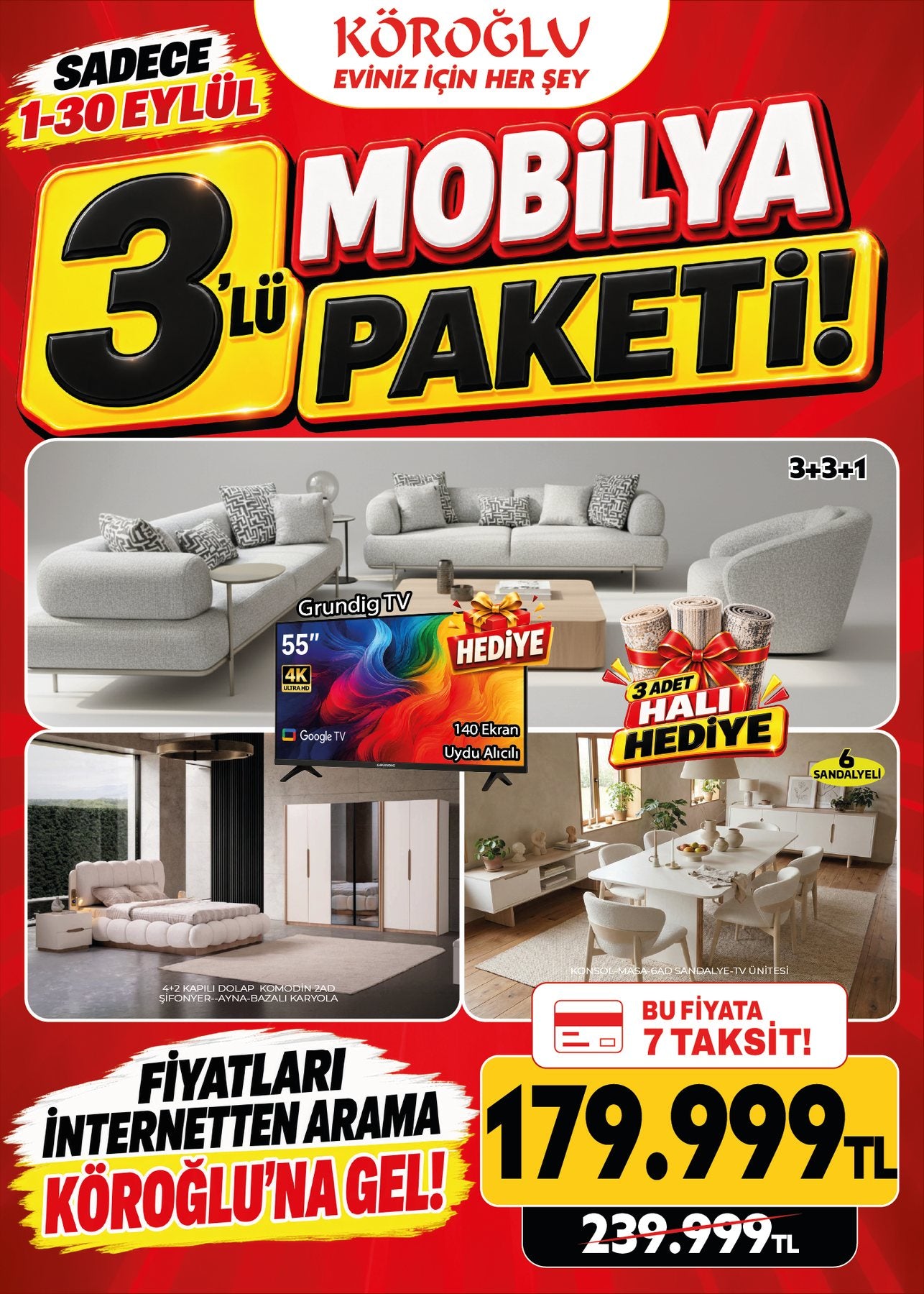 Mobilya Paketi 3'lü Model 4 Main image
