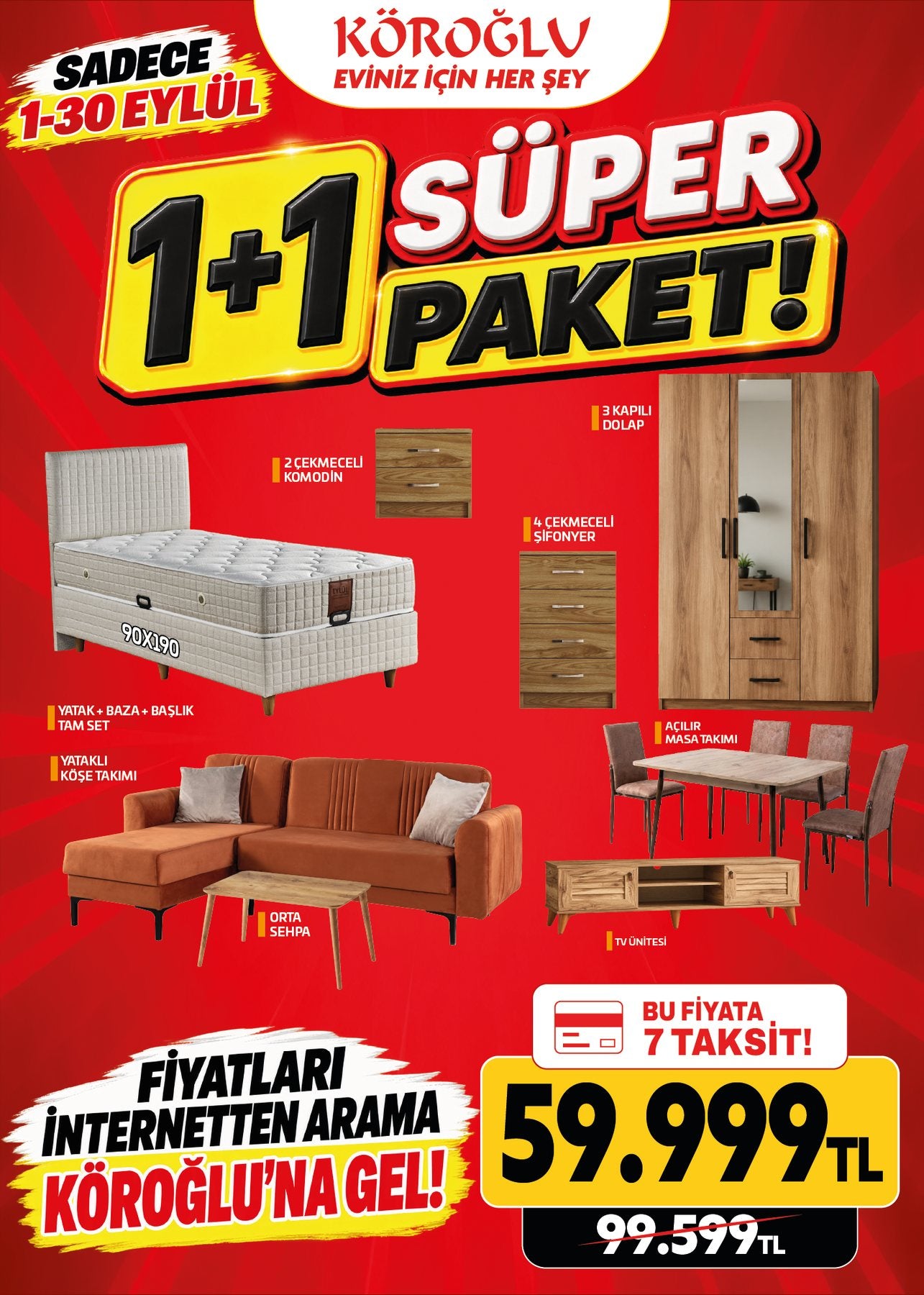 Süper Paket 1+1 Model 1