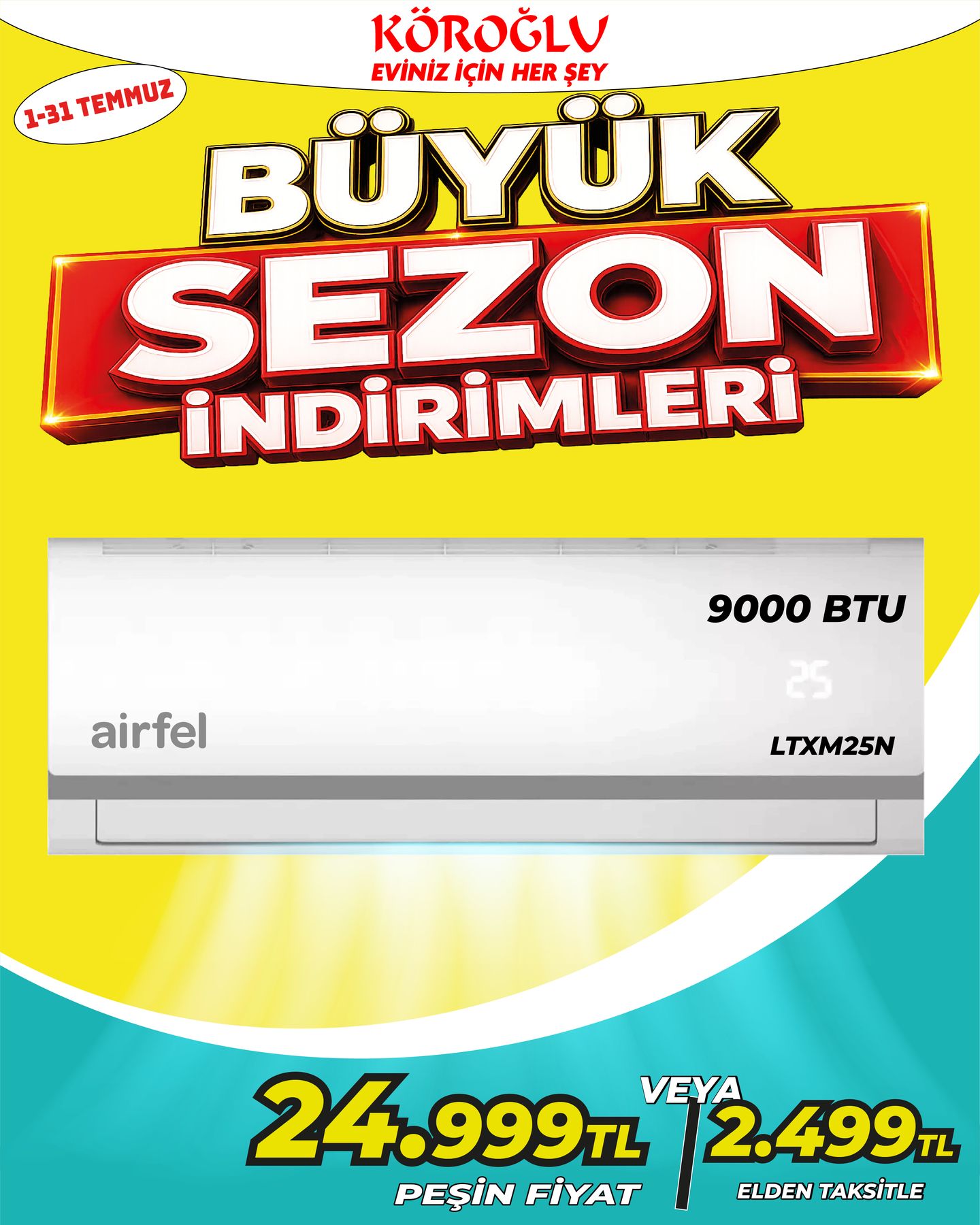 Airfel 9000 BTU Klima