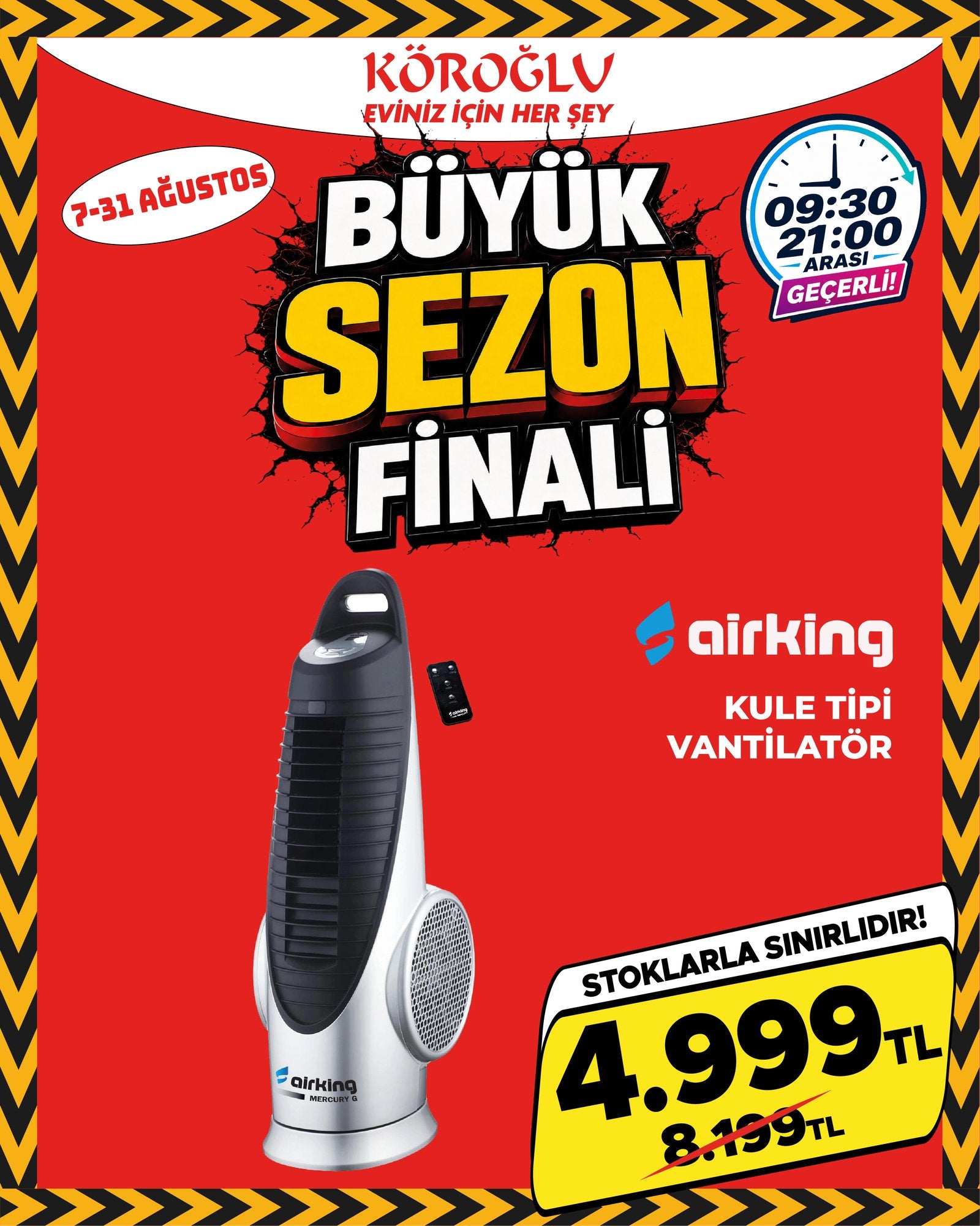 Airking Kule Tipi Vantilatör Main image