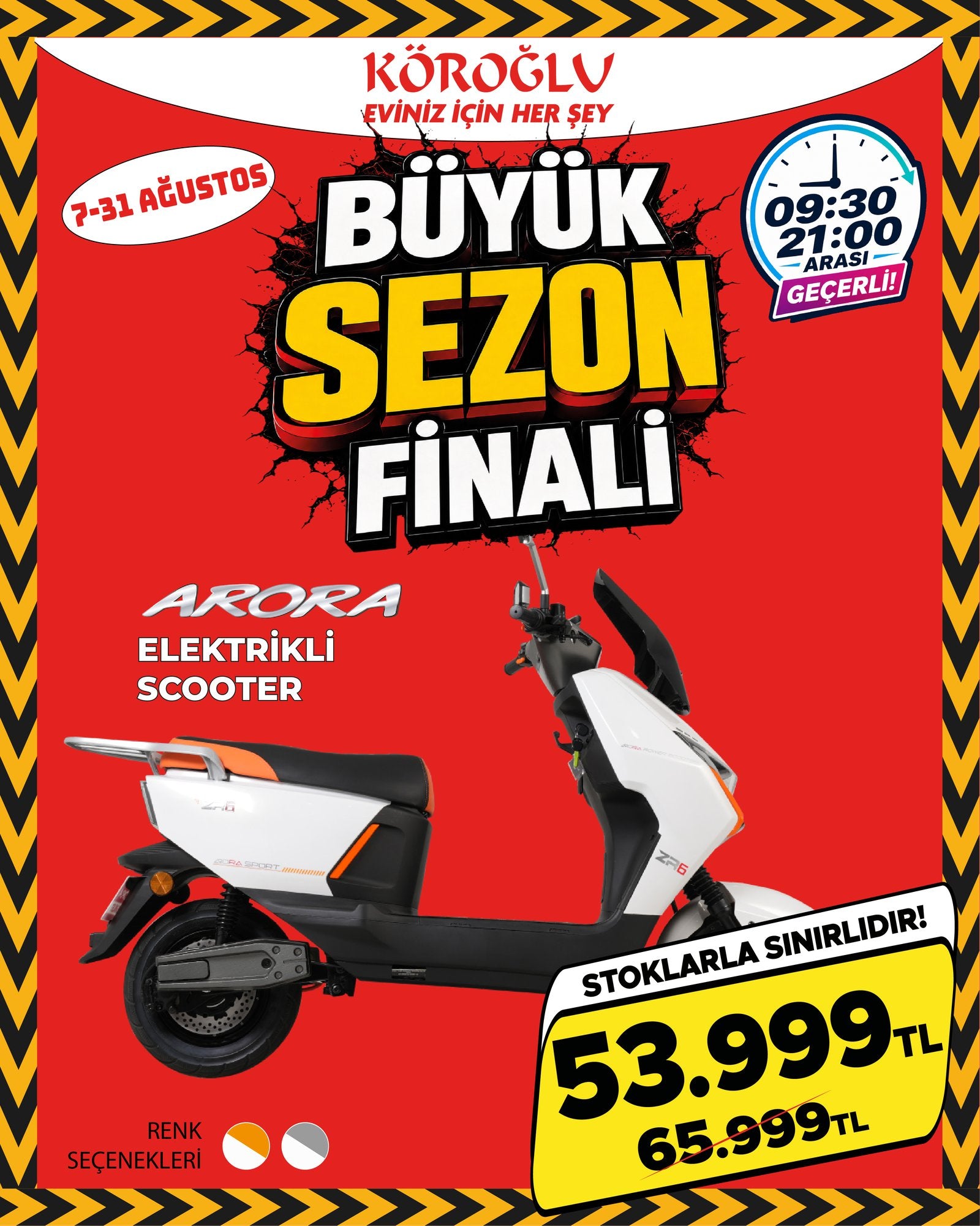 Arora Elektrikli Scooter Main image