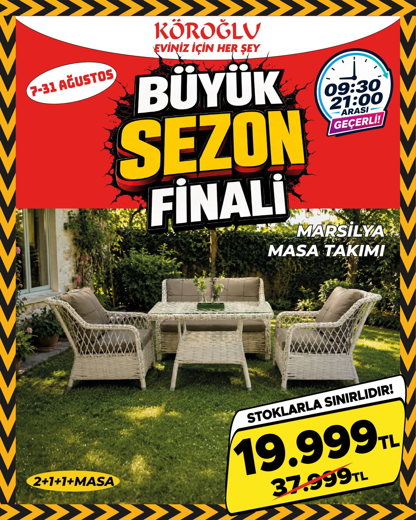 Marsilya Masa Takımı 2+1+1+Masa Main image