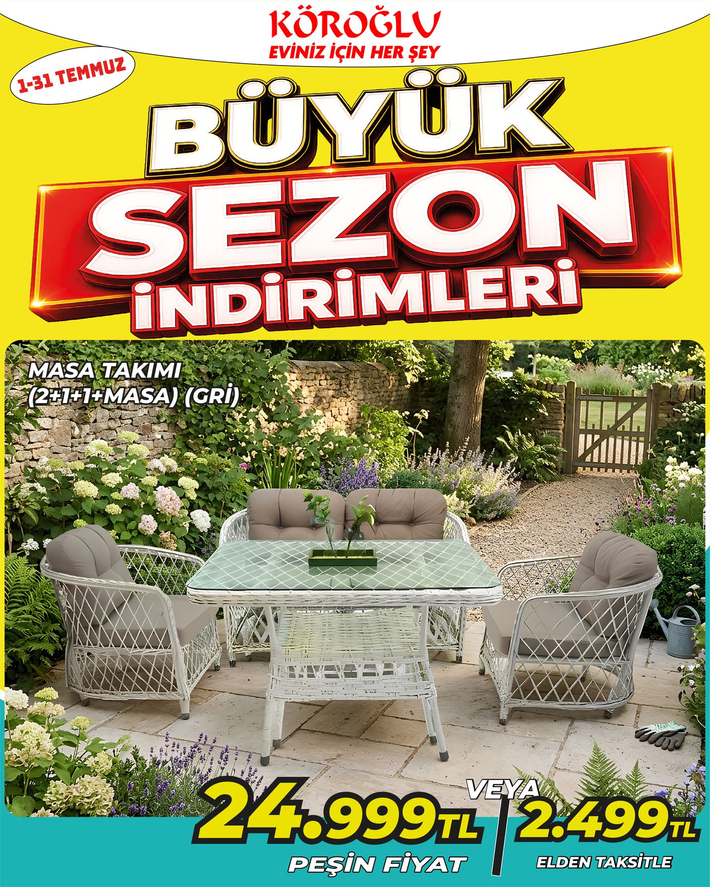 Masa Takımı Gri