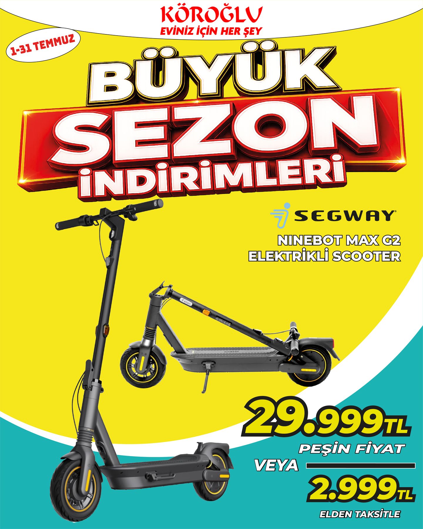 Segway Ninebot Max G2 Elektrikli Scooter