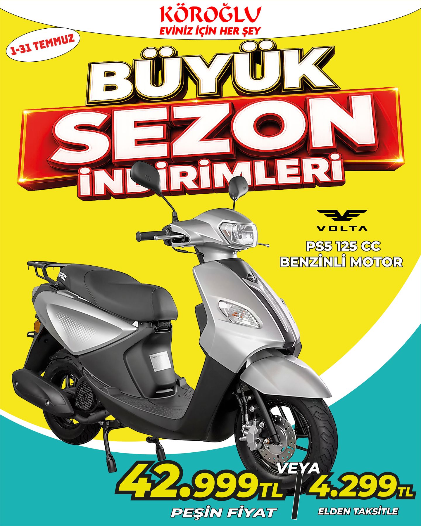 Volta PSS 125 CC Benzinli Motor Main image