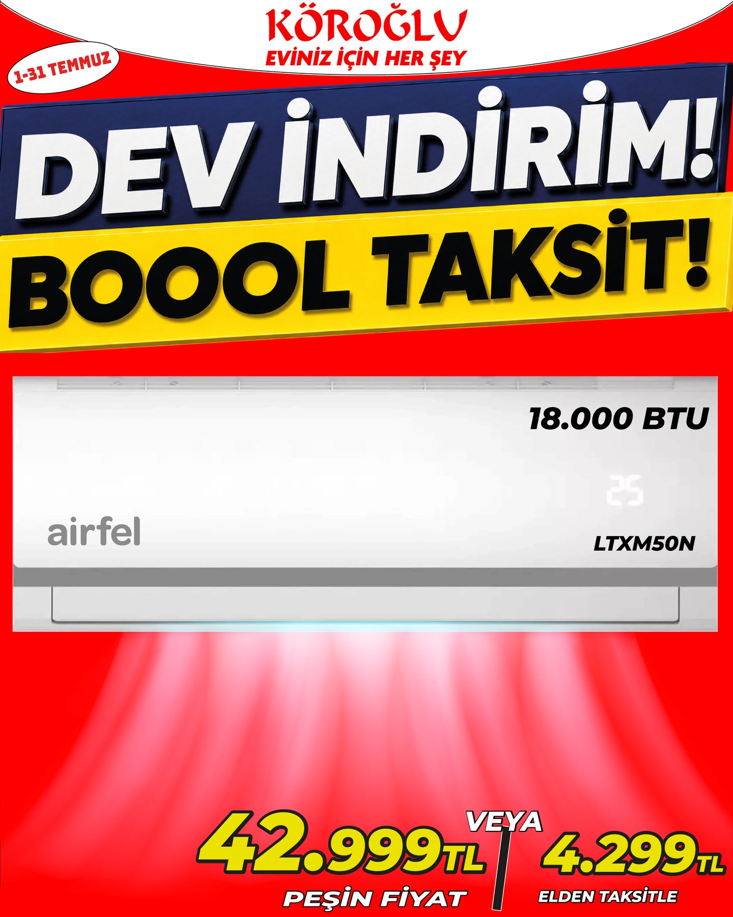 Airfel 18000 BTU Klima Main image