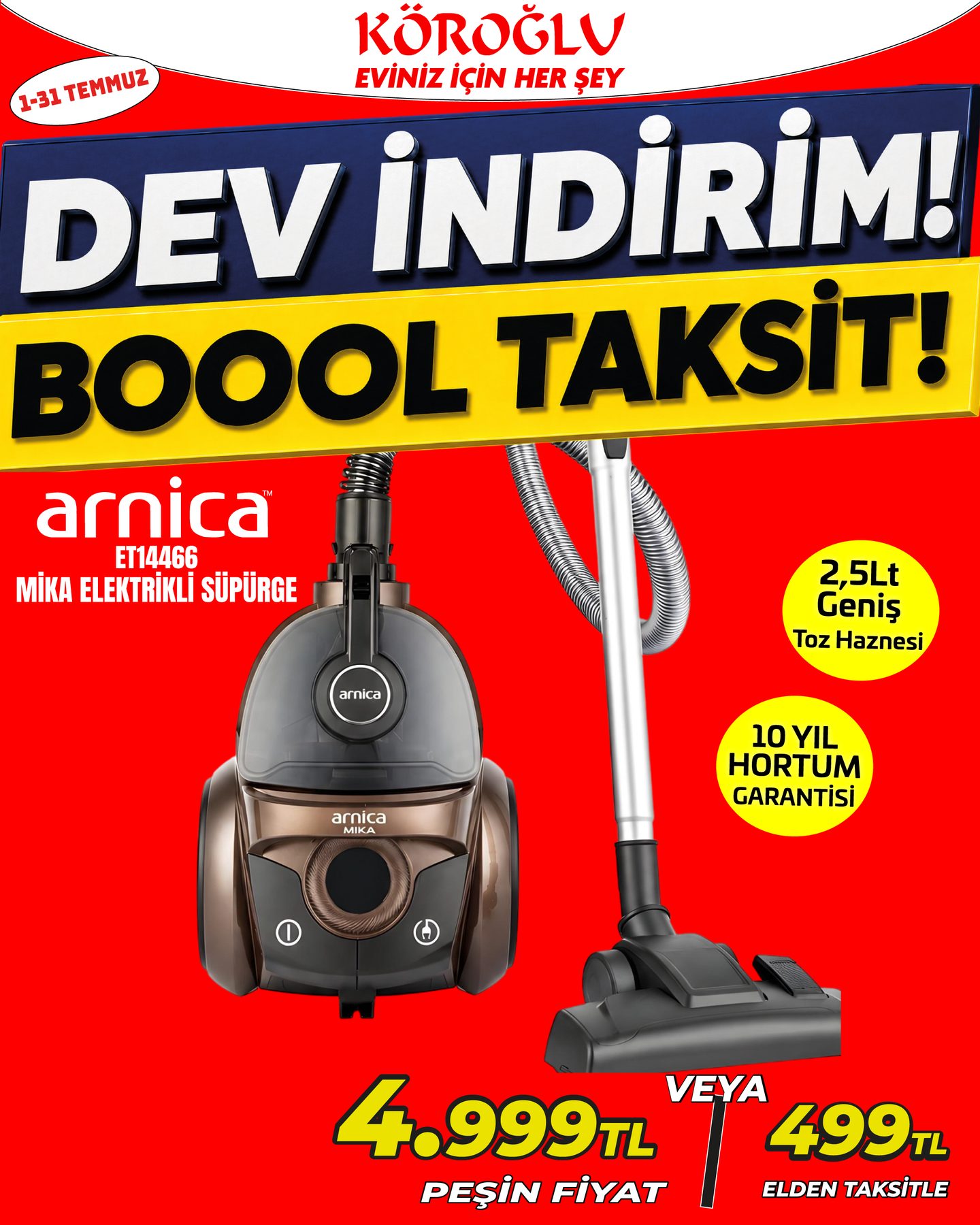Arnica Mika Elektrikli Süpürge Main image