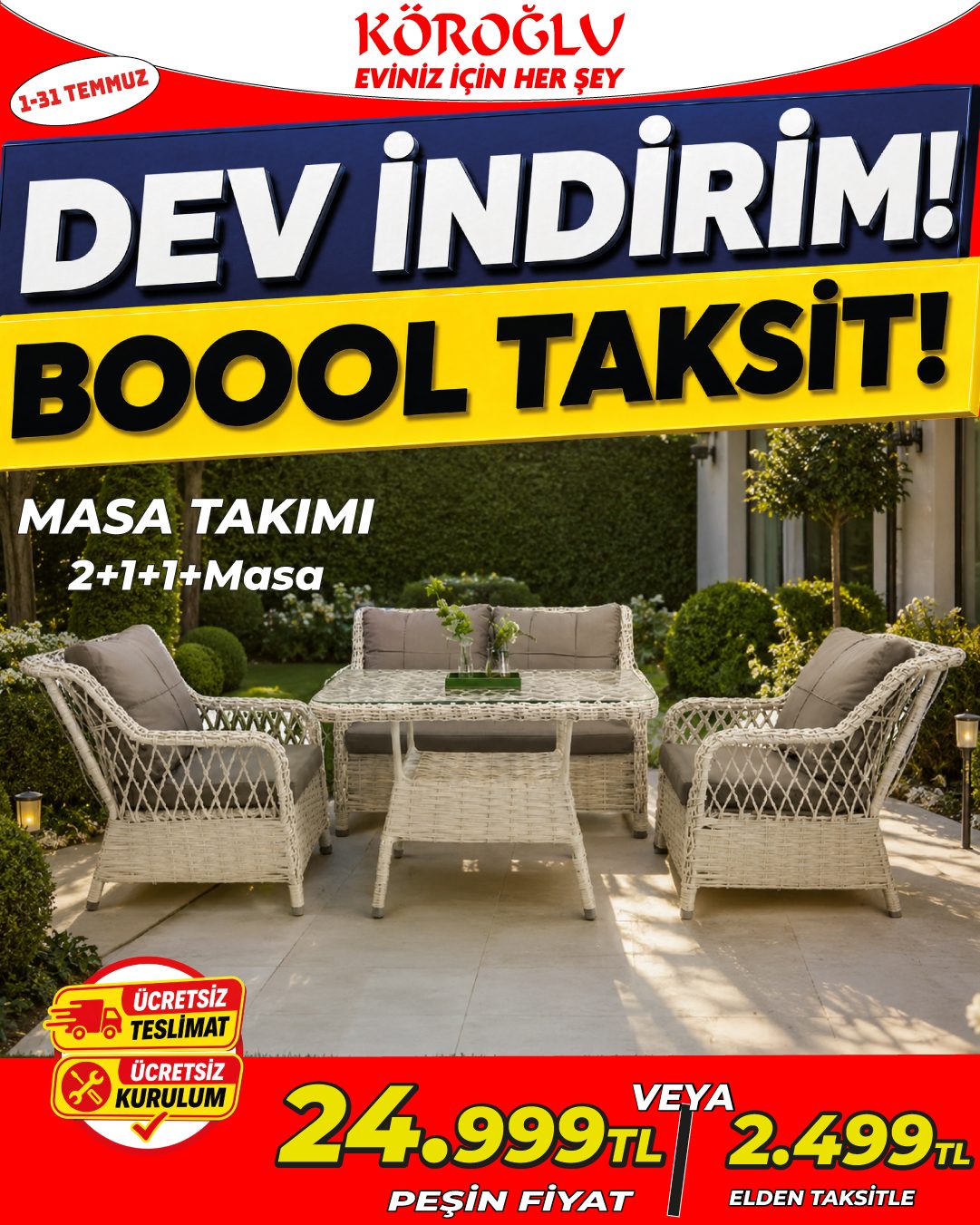 Bahçe Masa Takımı