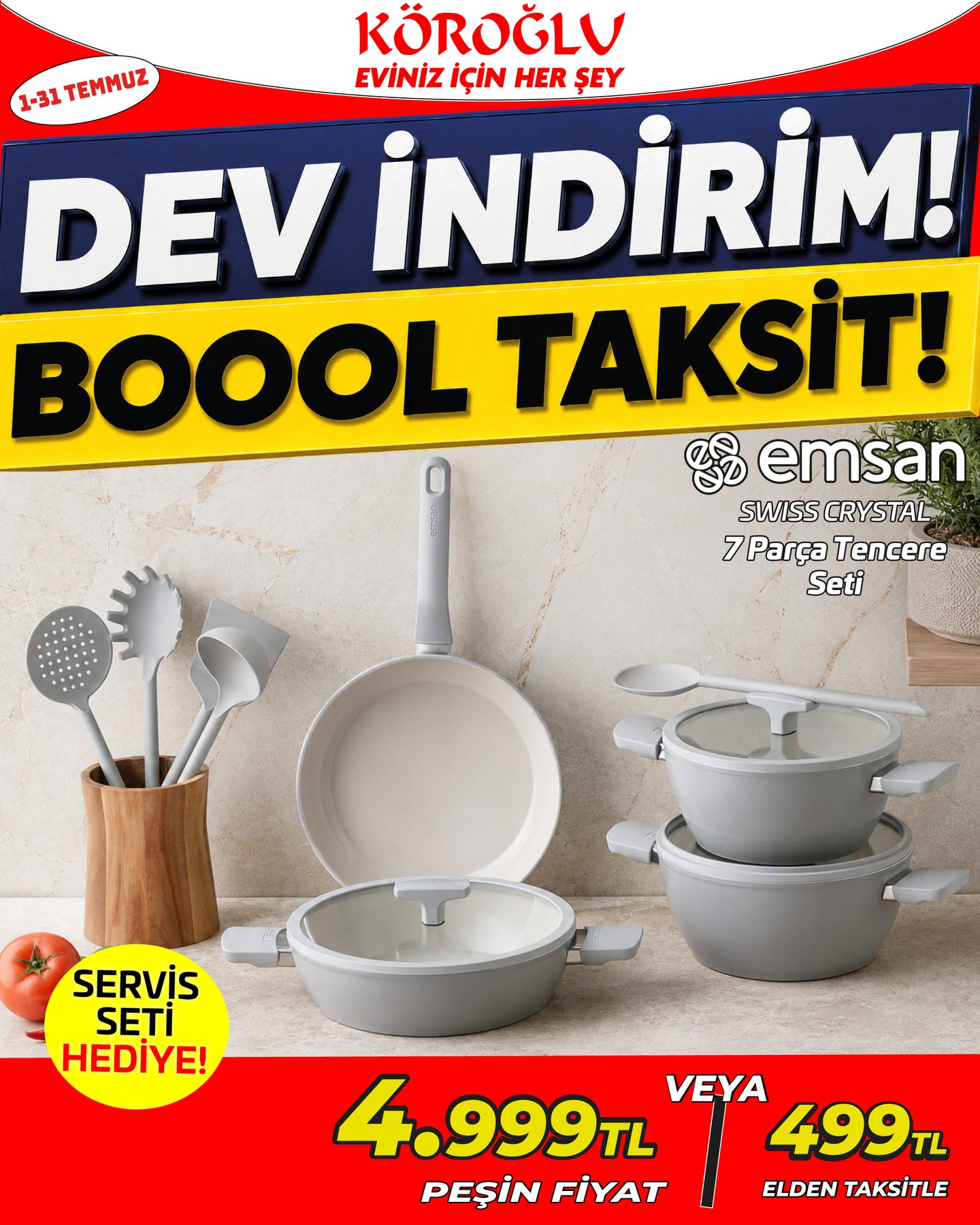 Emsan 7 Parça Tencere Seti Main image