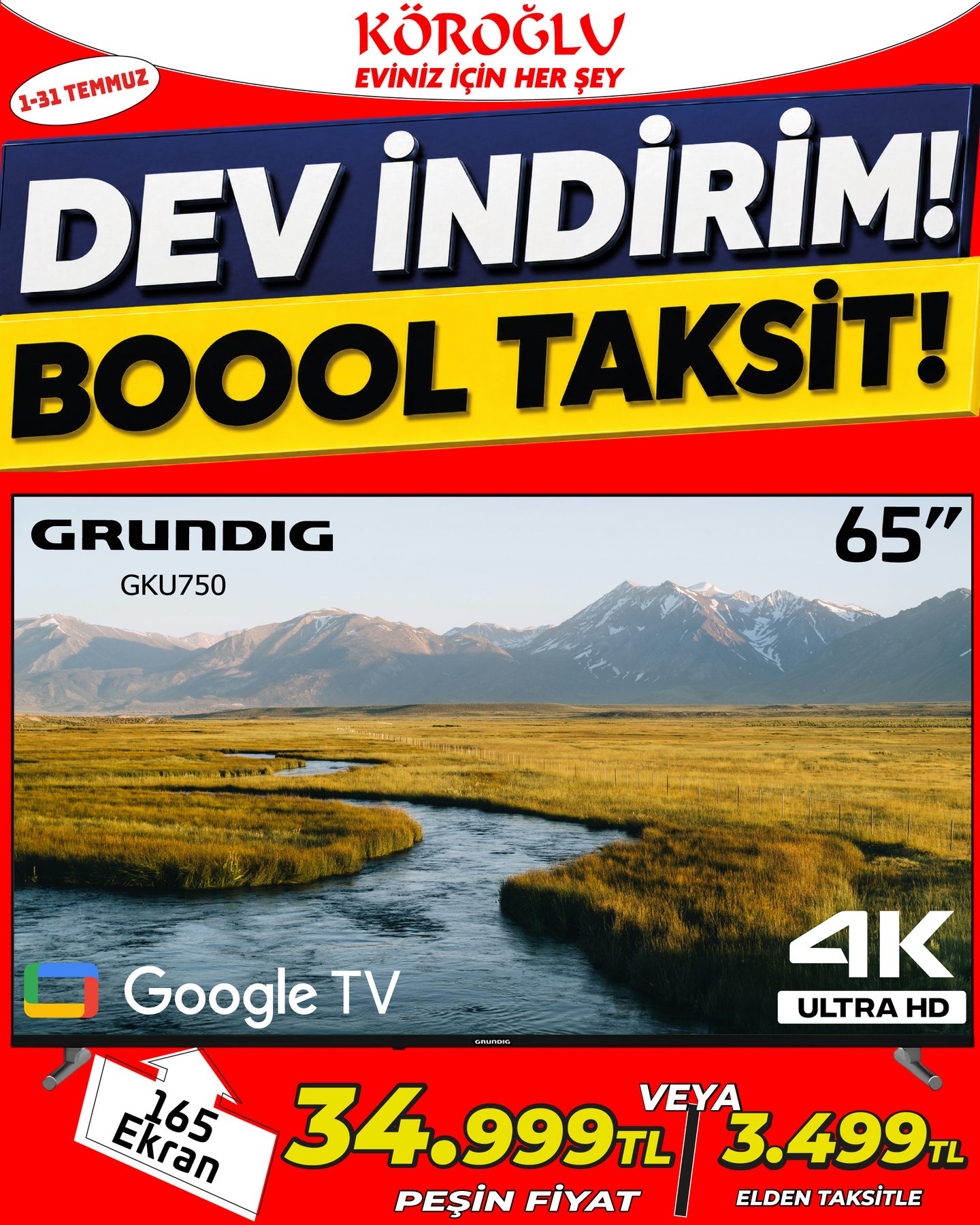 Grundig 65 İnç Google TV Main image