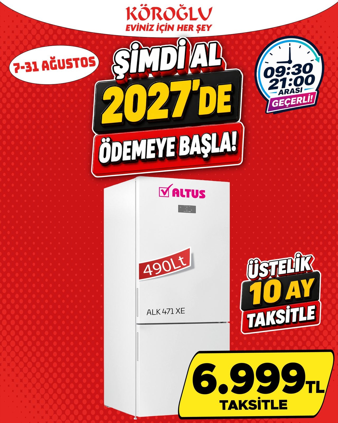Altus 490 Lt Buzdolabı Main image