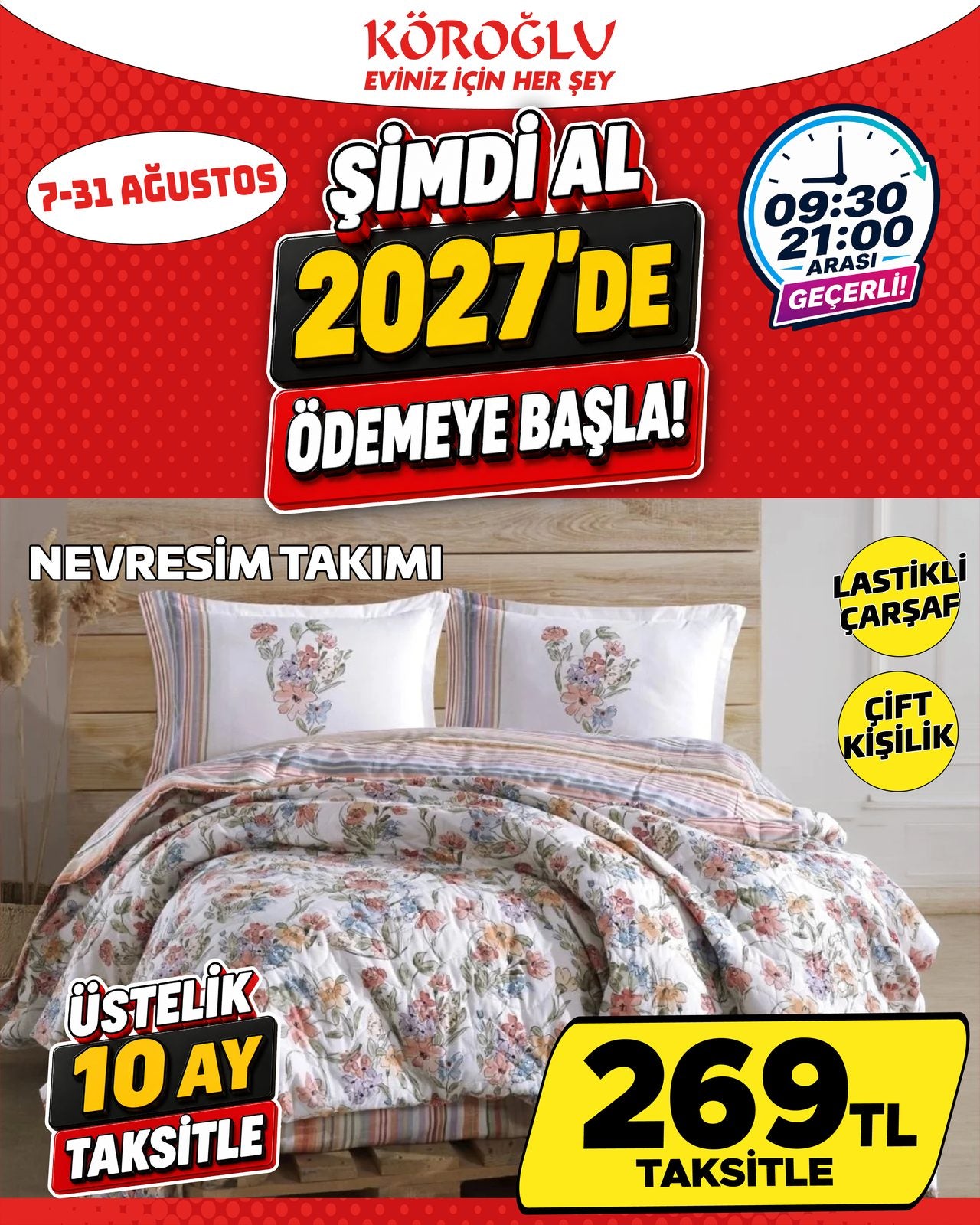 Çift Kişilik Nevresim Takımı