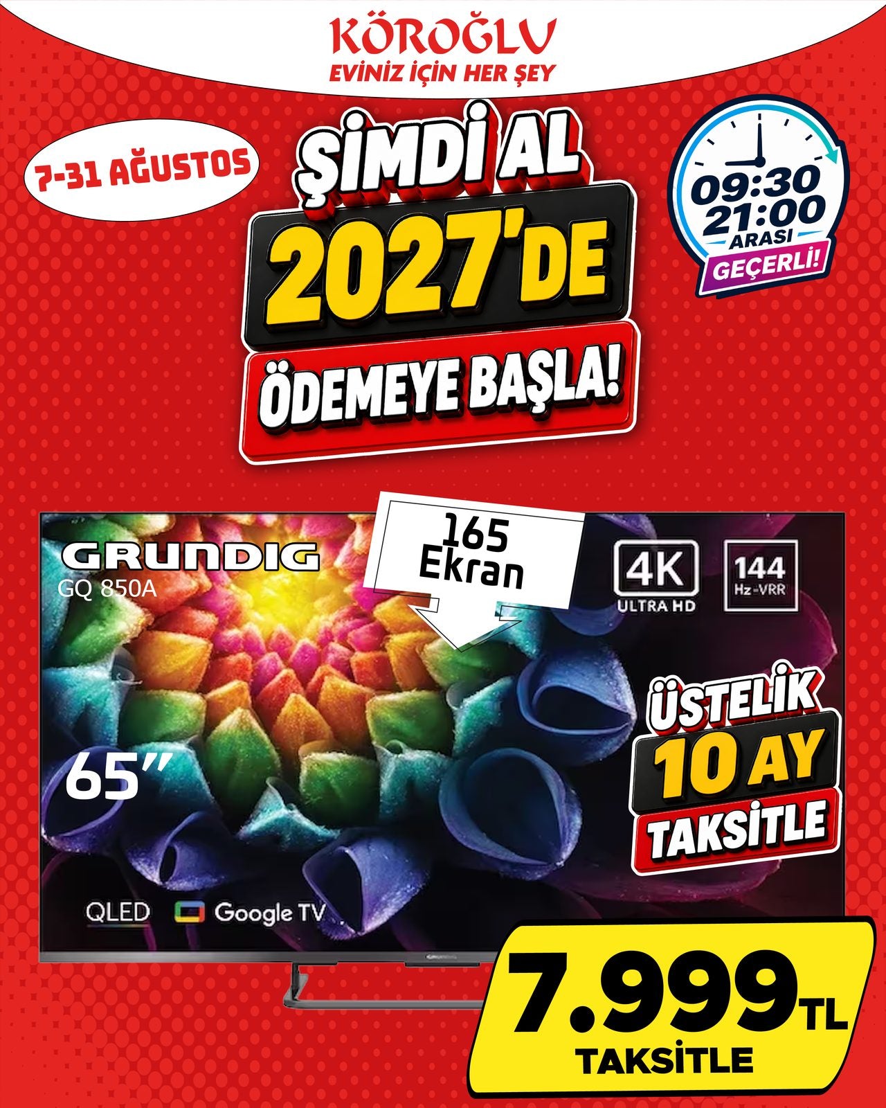 Grundig 65 İnç Google TV Main image