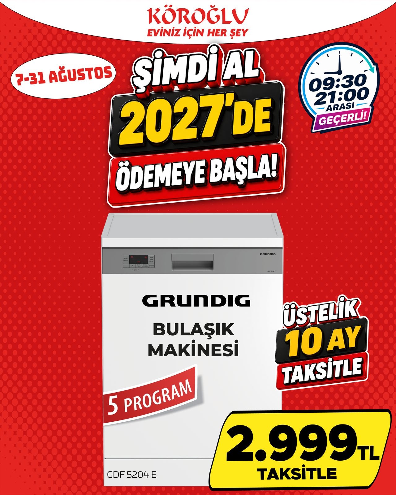 Grundig Bulaşık Makinesi