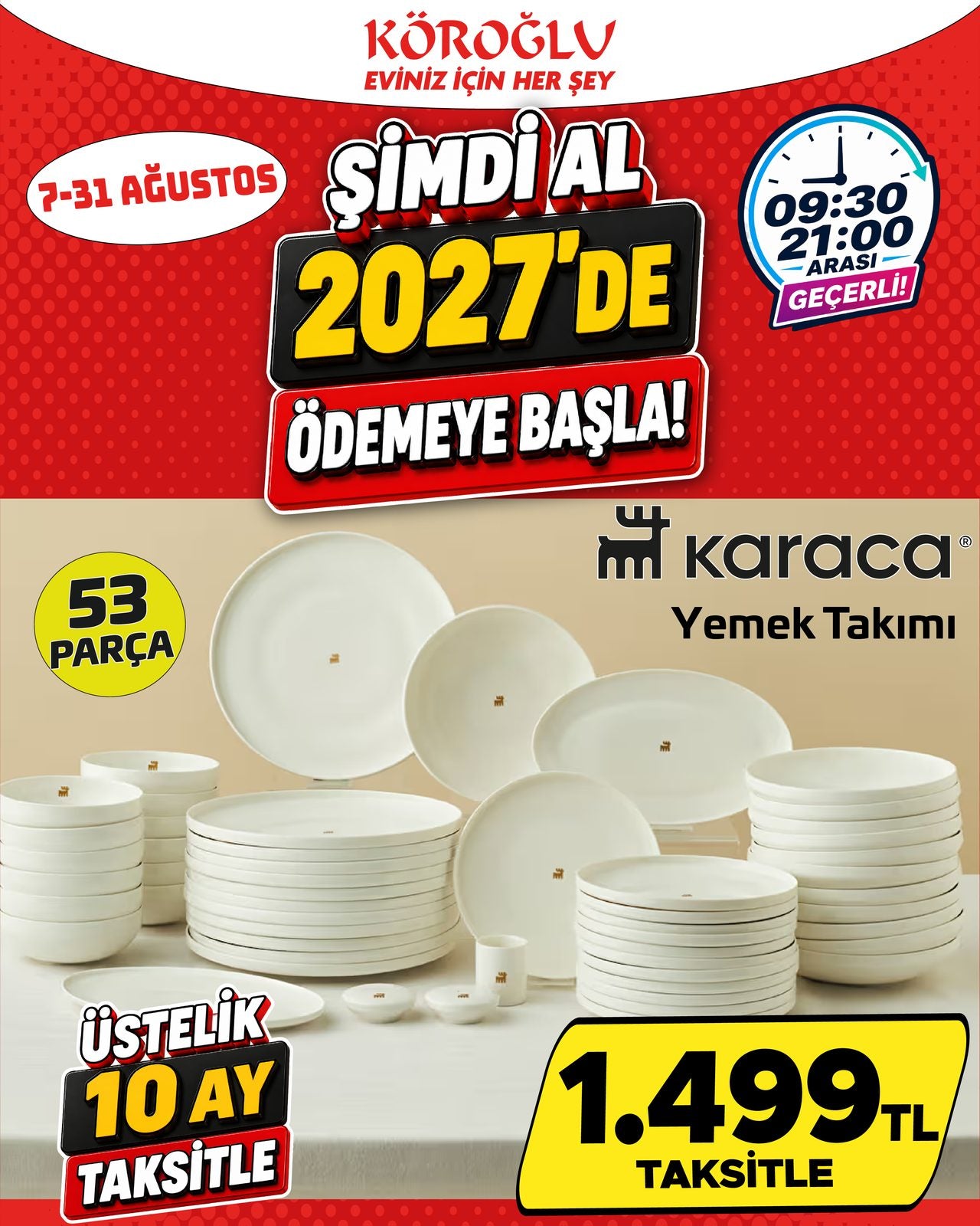 Karaca Kahvaltı Takımı 35 Parça