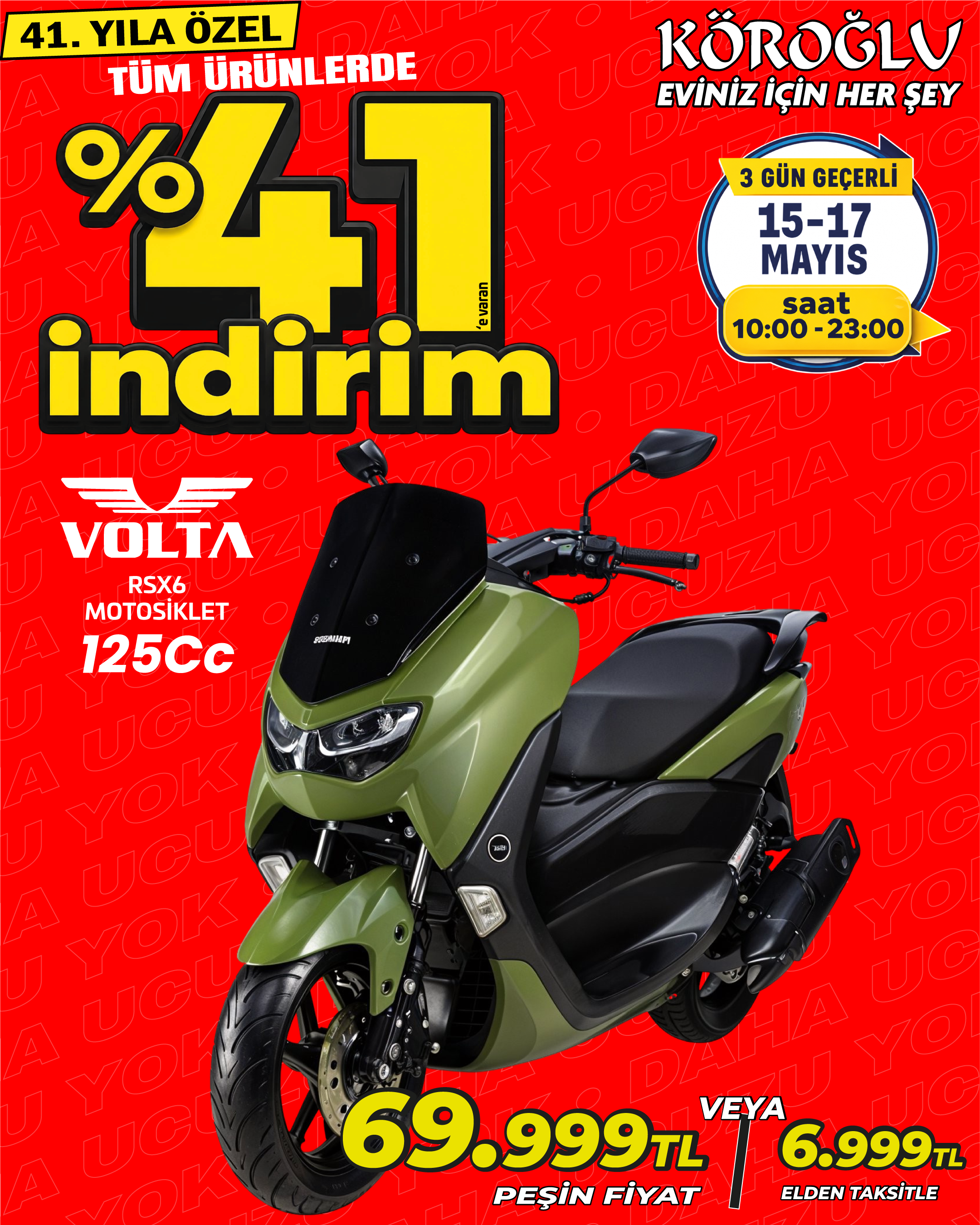 Volta RSX6 125Cc Motosiklet Main image