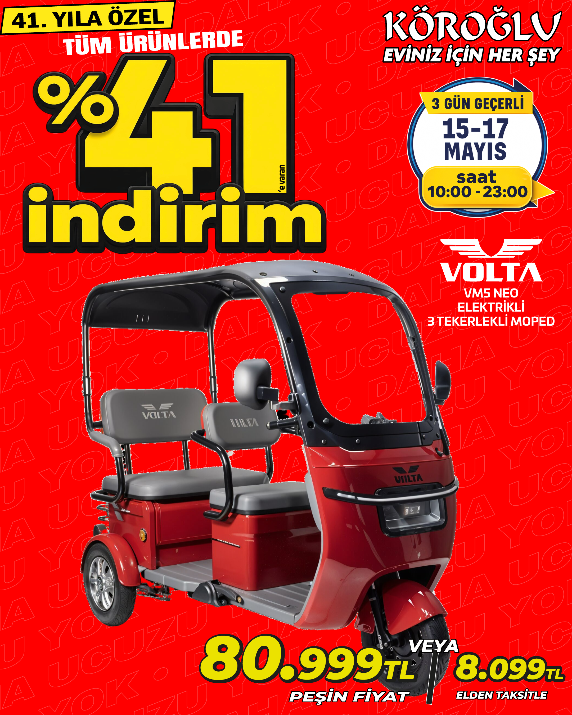 Volta VS Neo Elektrikli 3 Tekerlekli Moped Main image