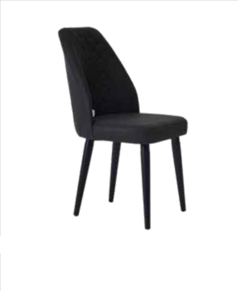 Adl Petek Füme Siyah Ayaklı Sandalye (P-780)